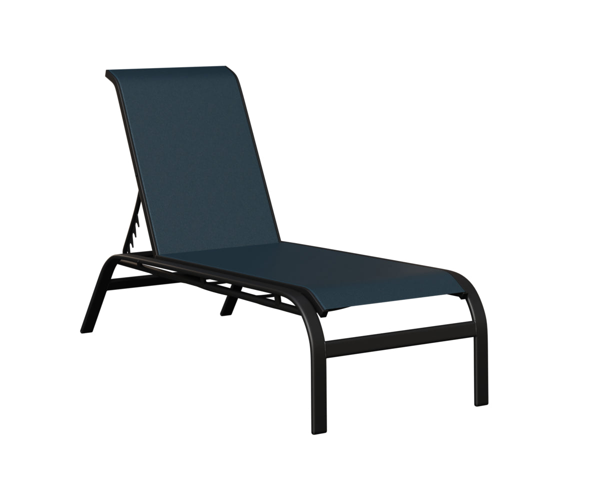 Murphy Sling Chaise Lounge Without Arms