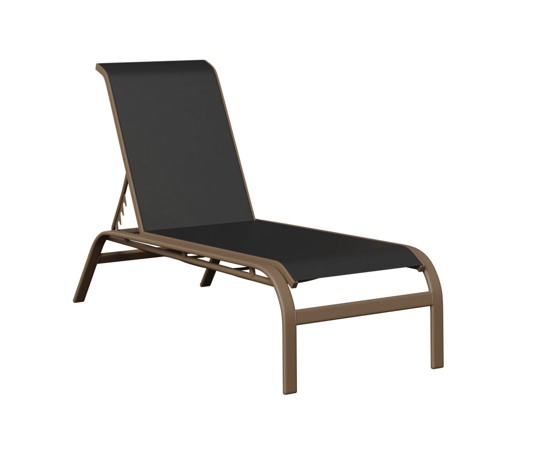 Murphy Sling Chaise Lounge Without Arms