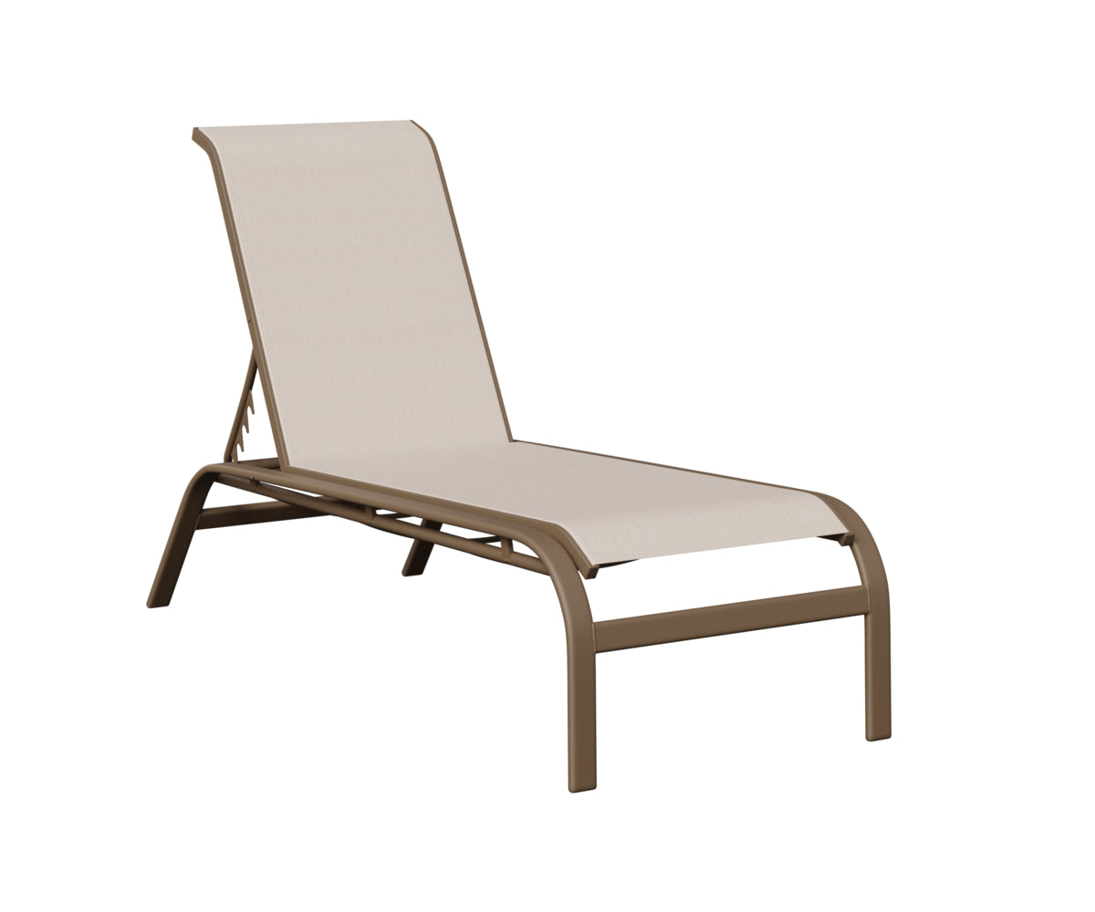 Murphy Sling Chaise Lounge Without Arms