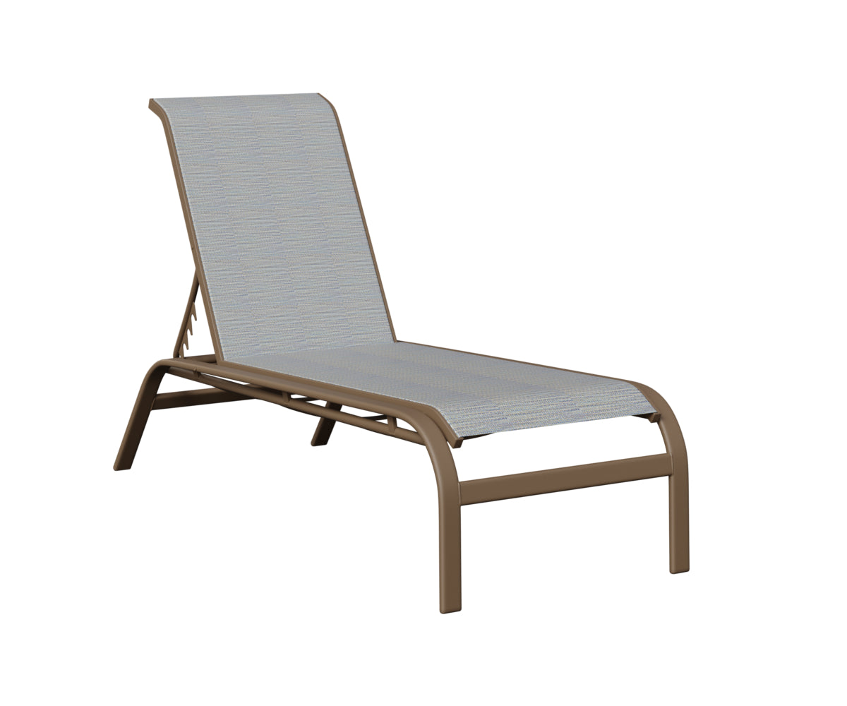 Murphy Sling Chaise Lounge Without Arms