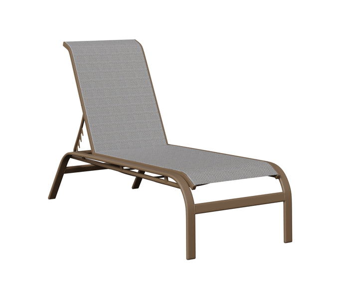 Murphy Sling Chaise Lounge Without Arms