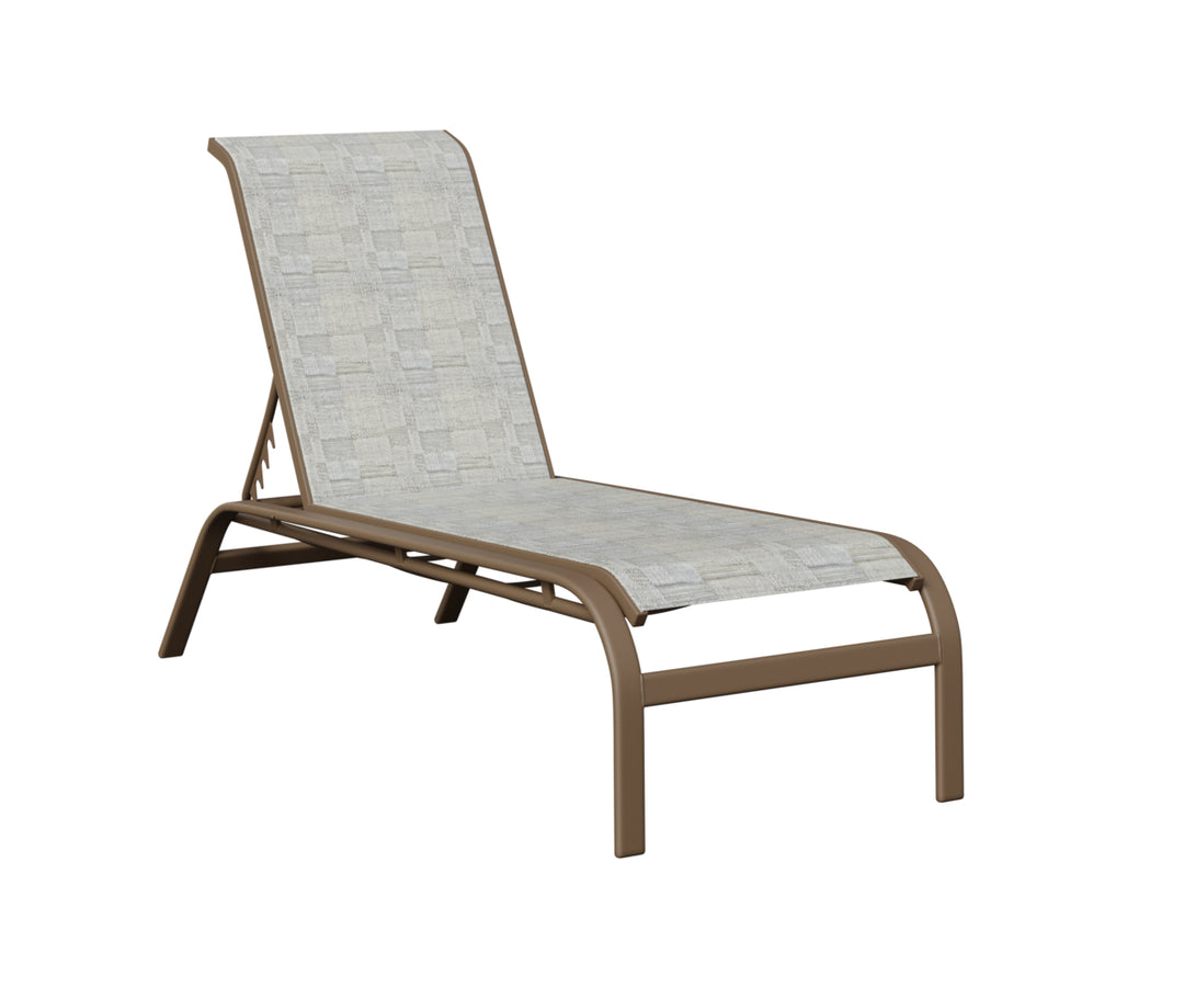 Murphy Sling Chaise Lounge Without Arms