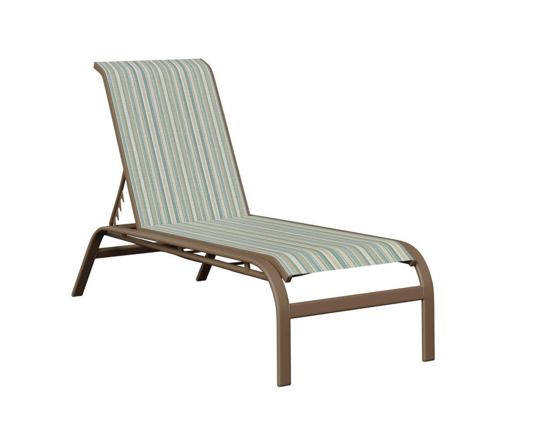 Murphy Sling Chaise Lounge Without Arms