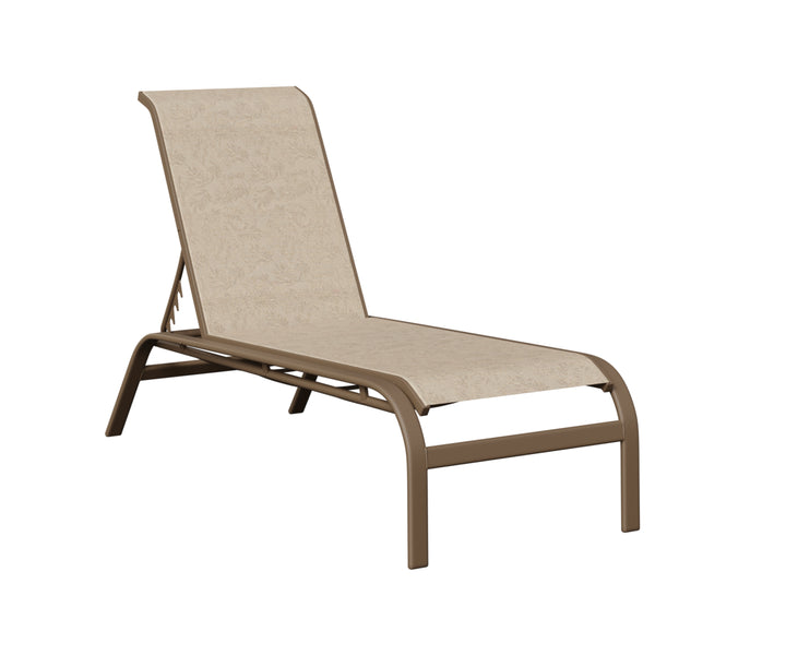 Murphy Sling Chaise Lounge Without Arms