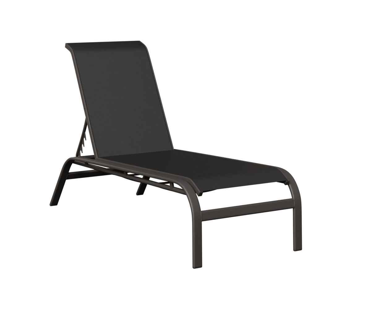 Murphy Sling Chaise Lounge Without Arms