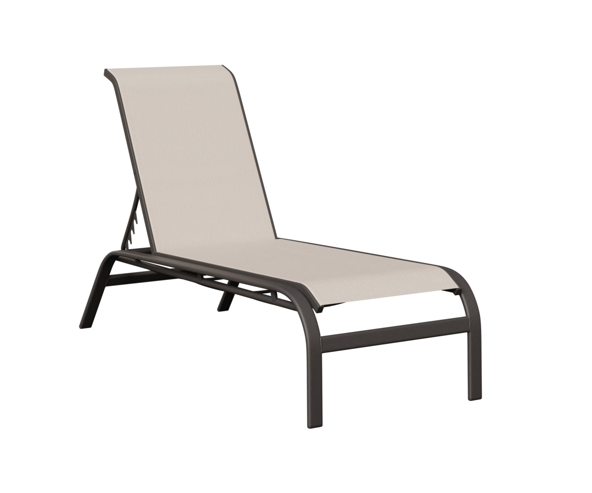 Murphy Sling Chaise Lounge Without Arms