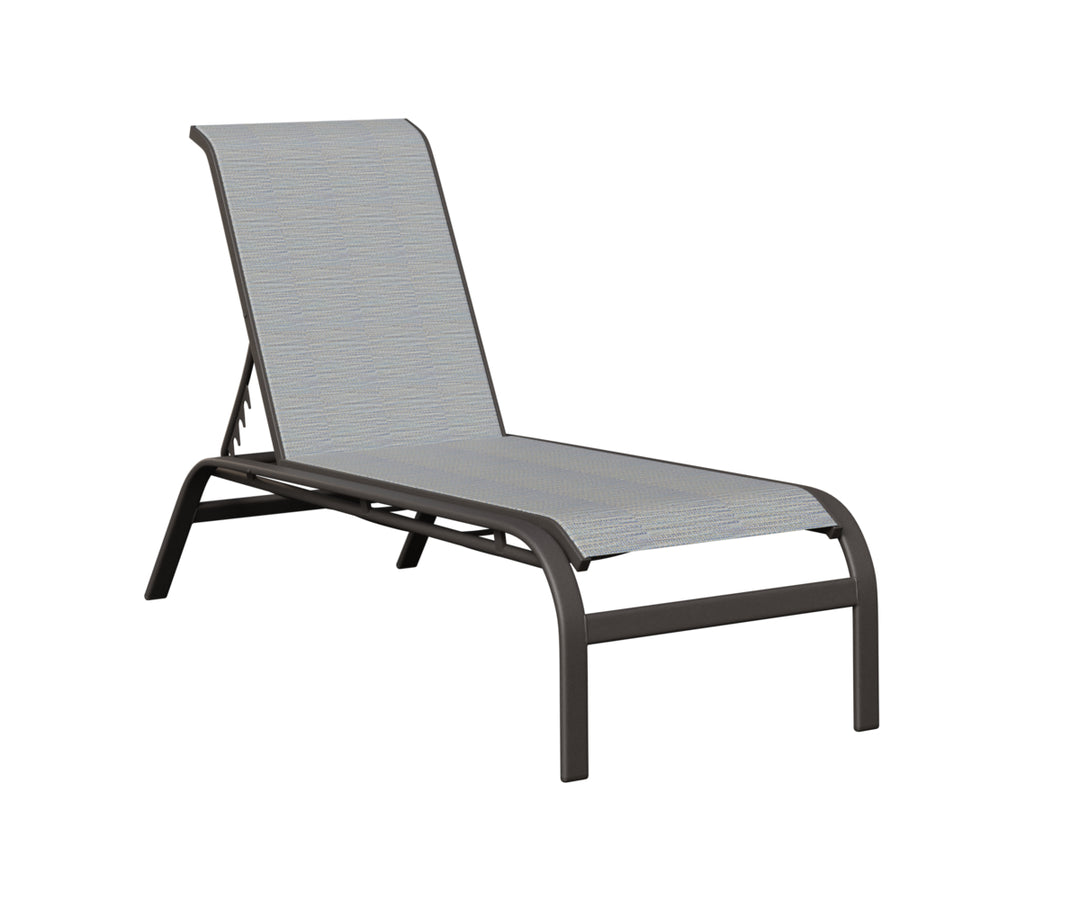 Murphy Sling Chaise Lounge Without Arms