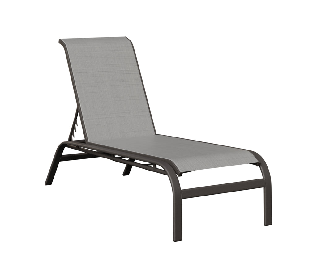 Murphy Sling Chaise Lounge Without Arms