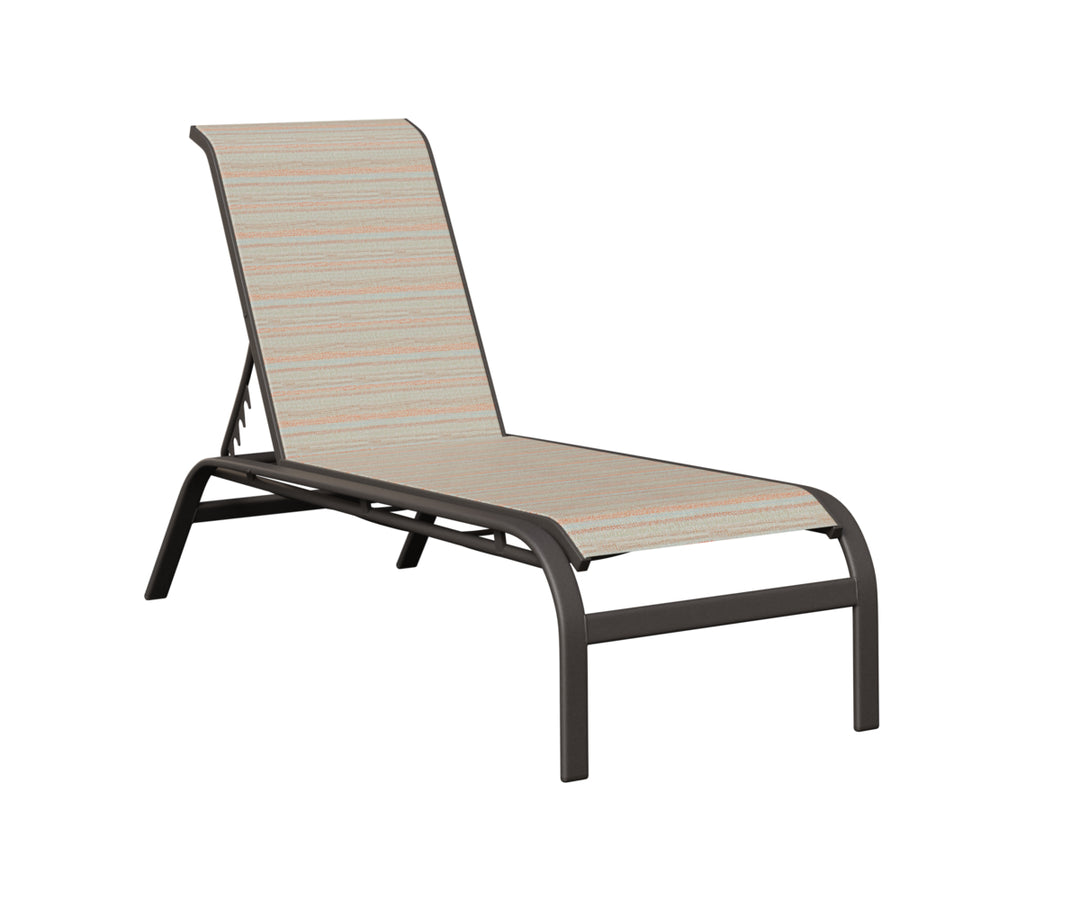 Murphy Sling Chaise Lounge Without Arms
