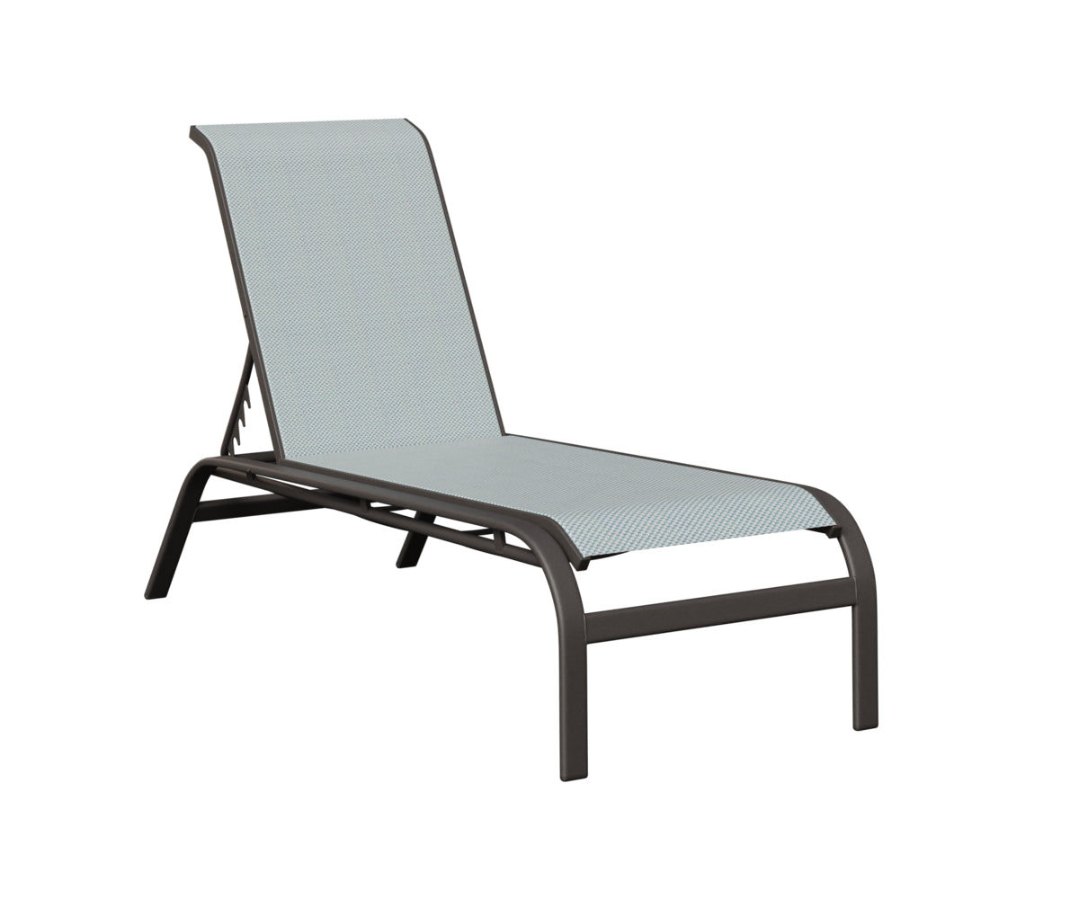 Murphy Sling Chaise Lounge Without Arms