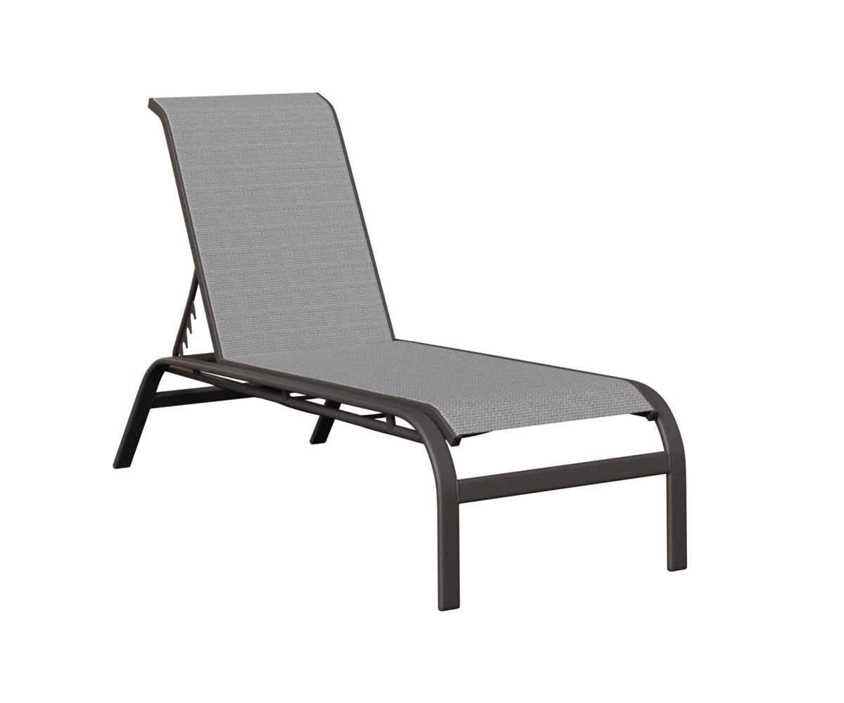 Murphy Sling Chaise Lounge Without Arms