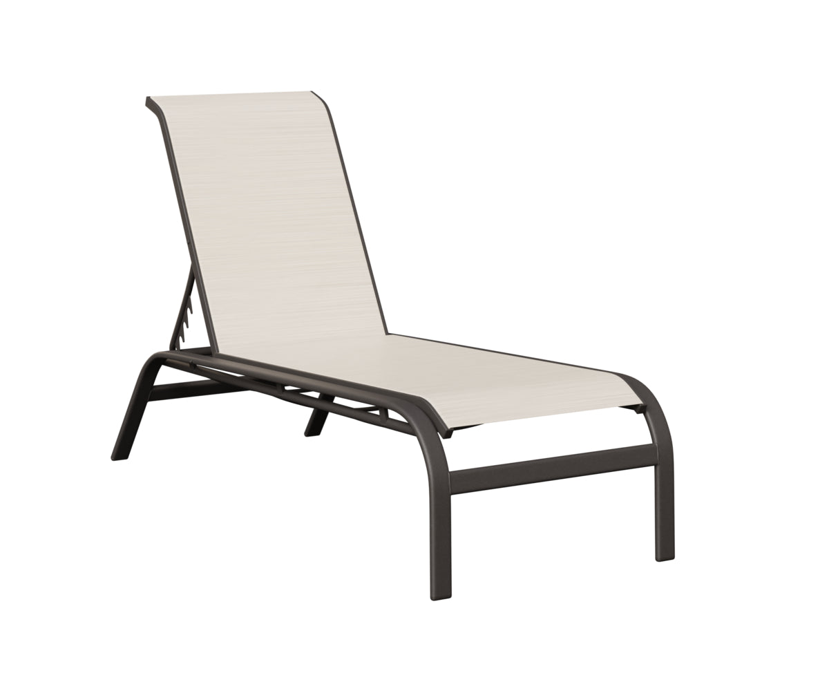 Murphy Sling Chaise Lounge Without Arms