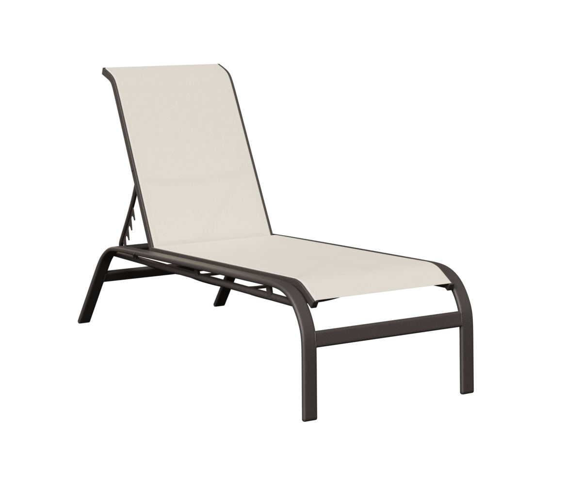 Murphy Sling Chaise Lounge Without Arms