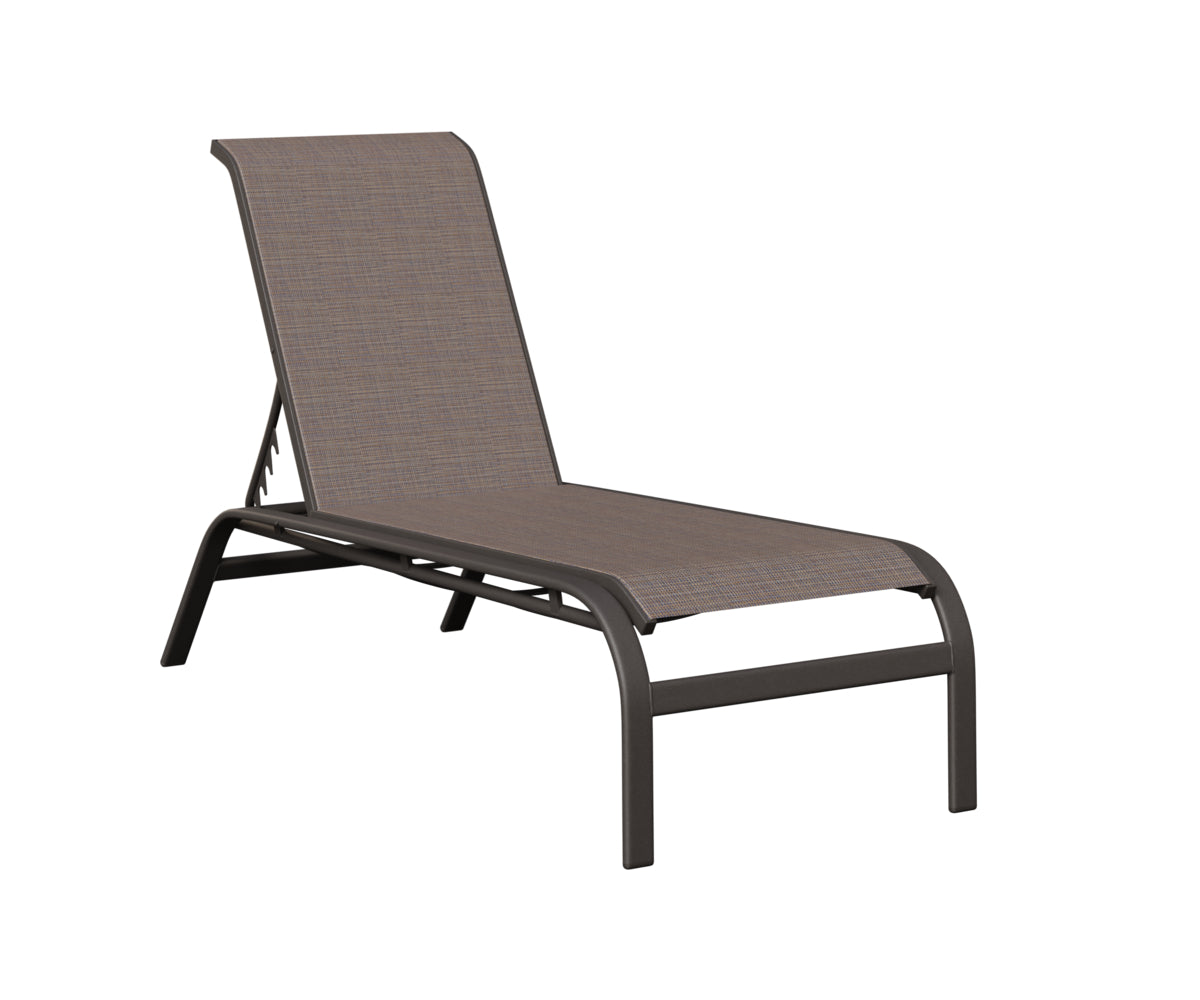 Murphy Sling Chaise Lounge Without Arms