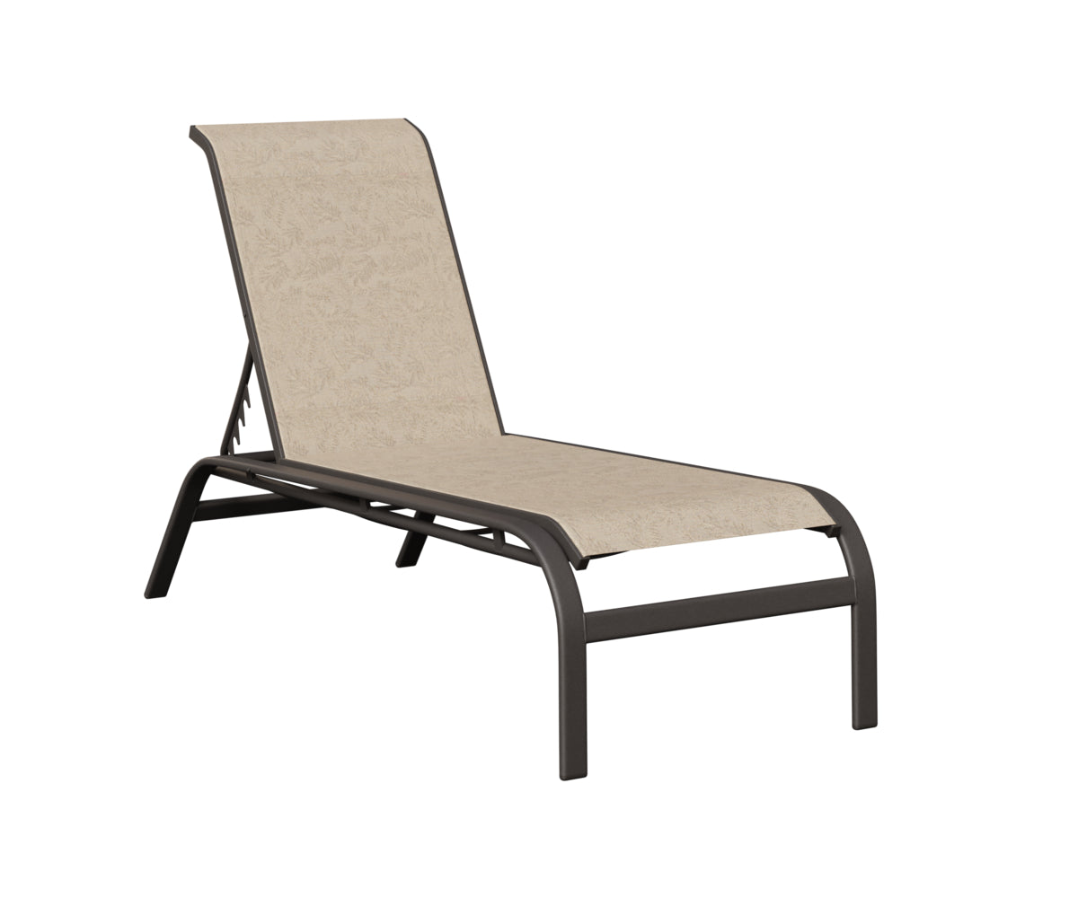 Murphy Sling Chaise Lounge Without Arms