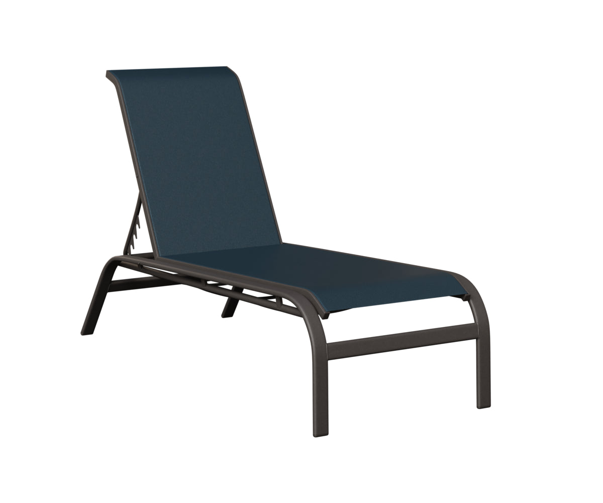 Murphy Sling Chaise Lounge Without Arms