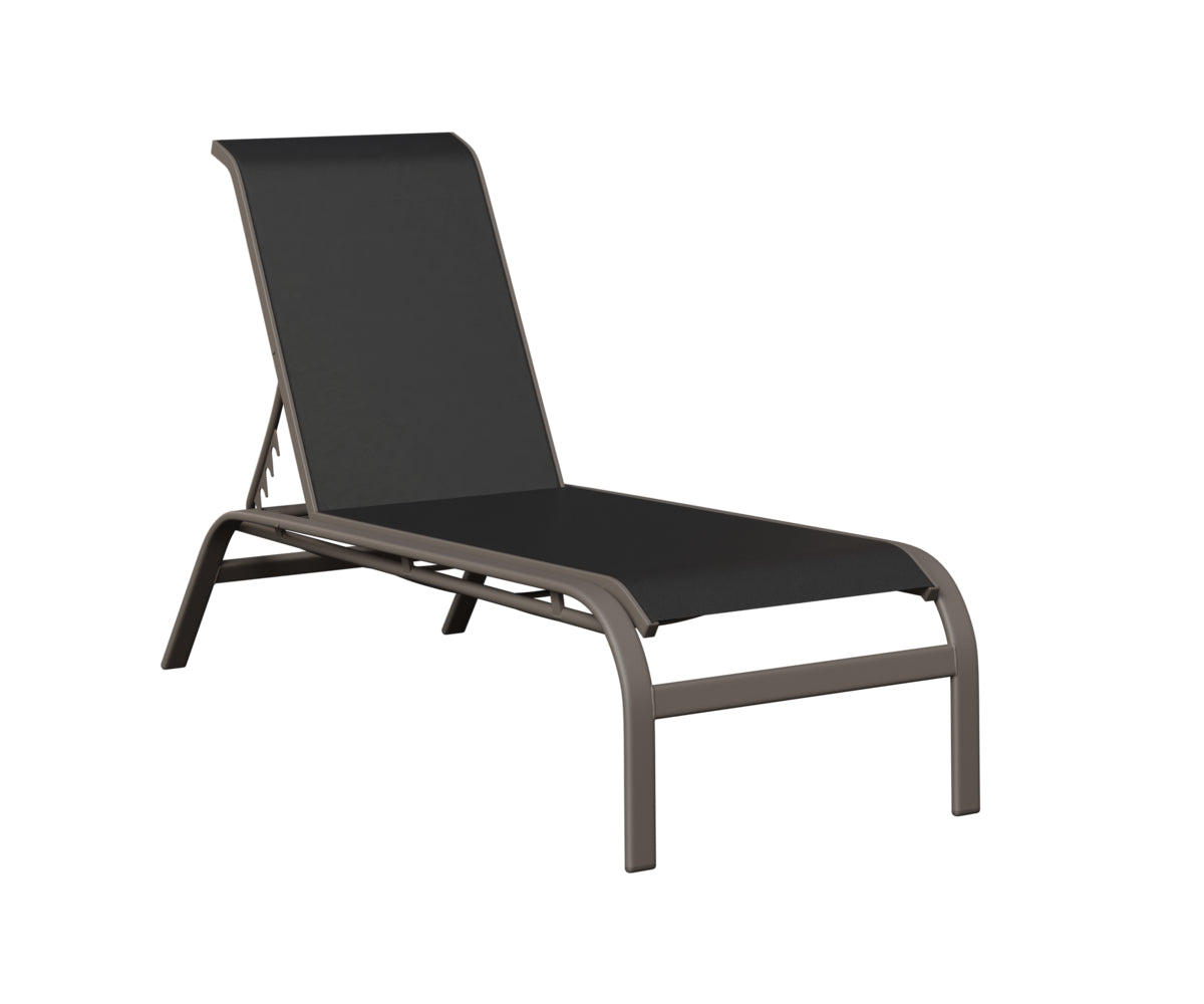 Murphy Sling Chaise Lounge Without Arms