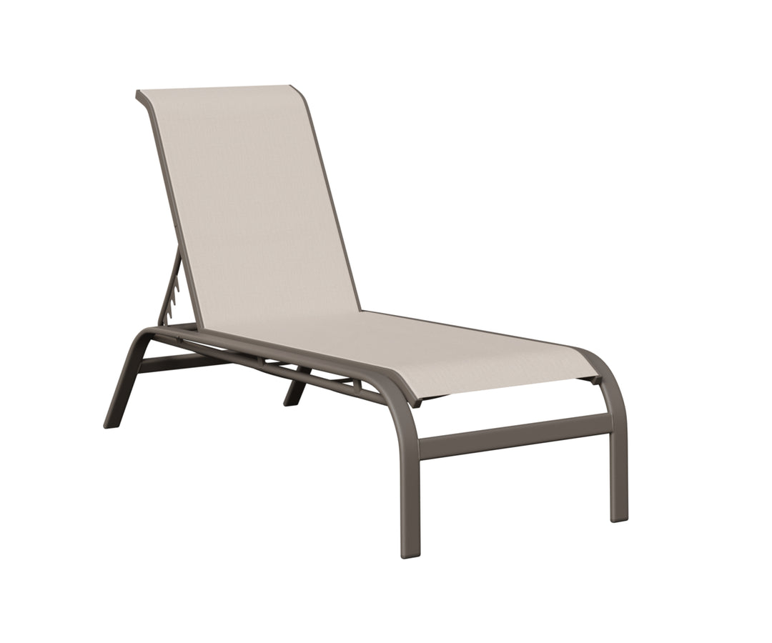 Murphy Sling Chaise Lounge Without Arms