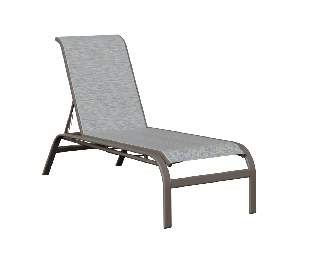 Murphy Sling Chaise Lounge Without Arms