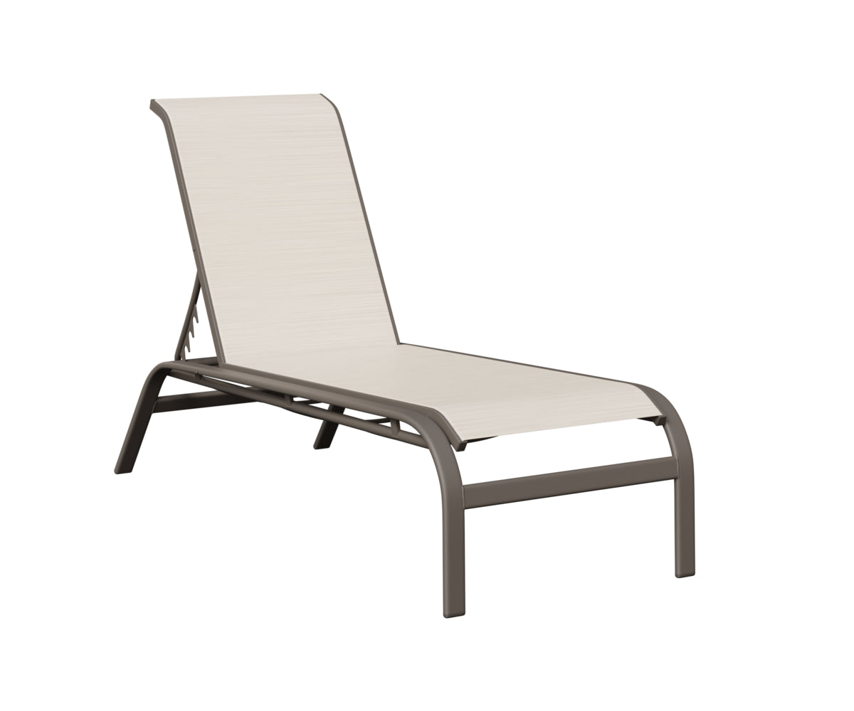 Murphy Sling Chaise Lounge Without Arms
