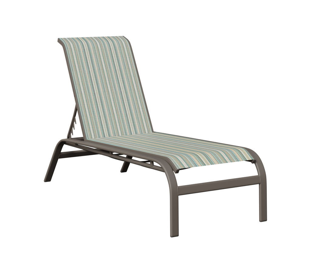 Murphy Sling Chaise Lounge Without Arms