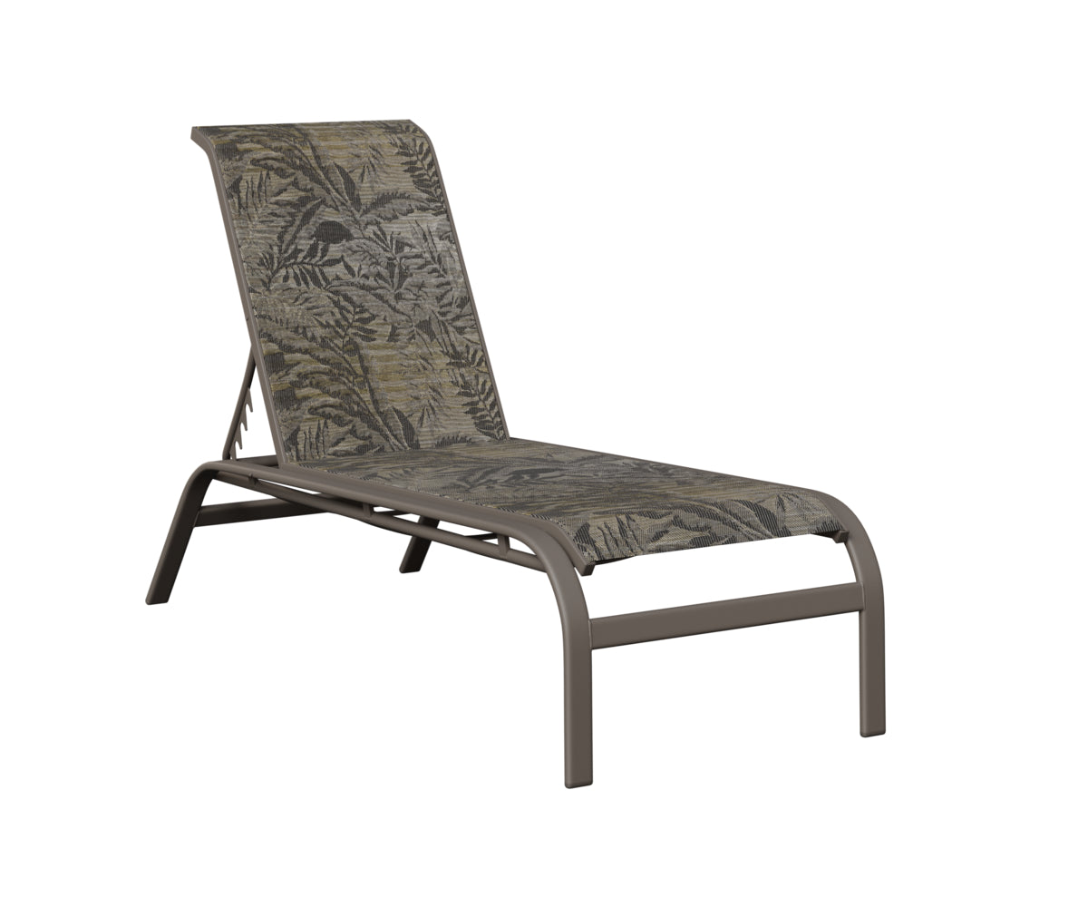 Murphy Sling Chaise Lounge Without Arms