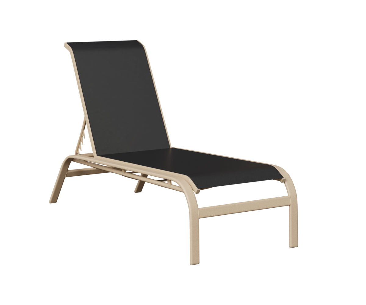 Murphy Sling Chaise Lounge Without Arms