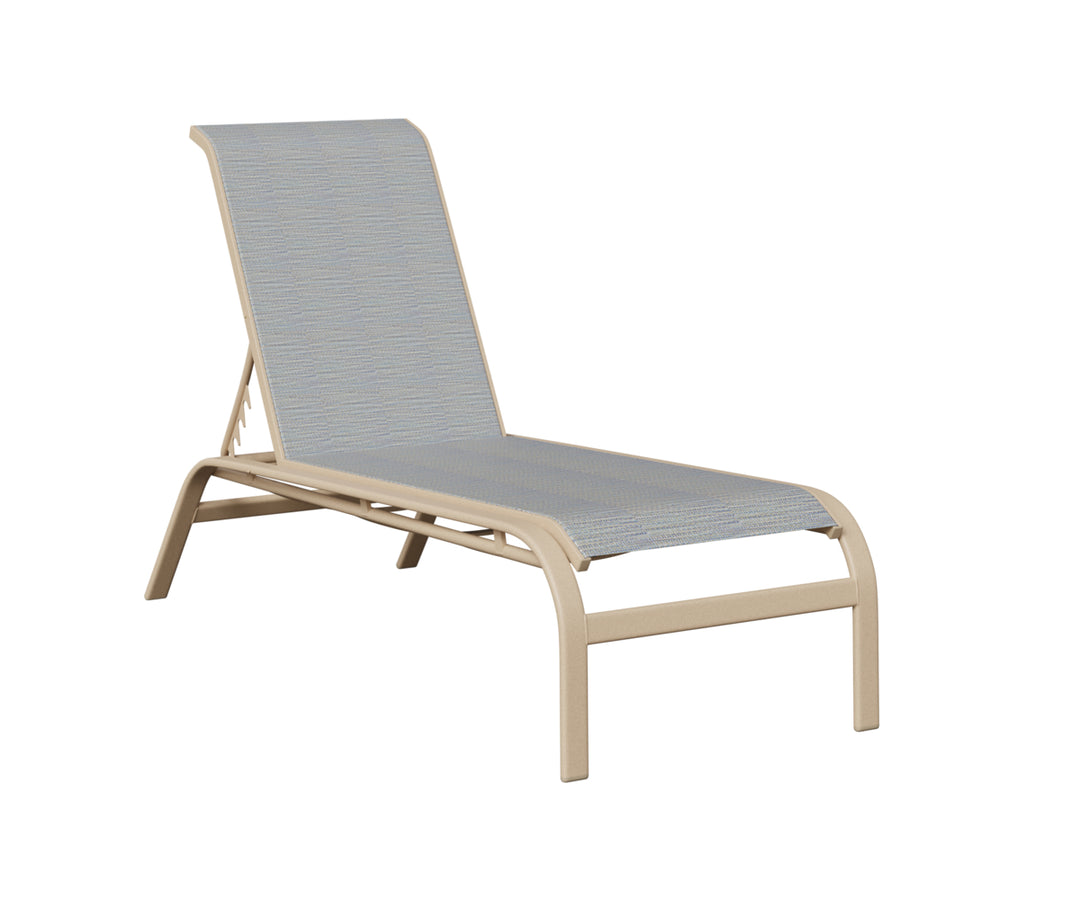Murphy Sling Chaise Lounge Without Arms