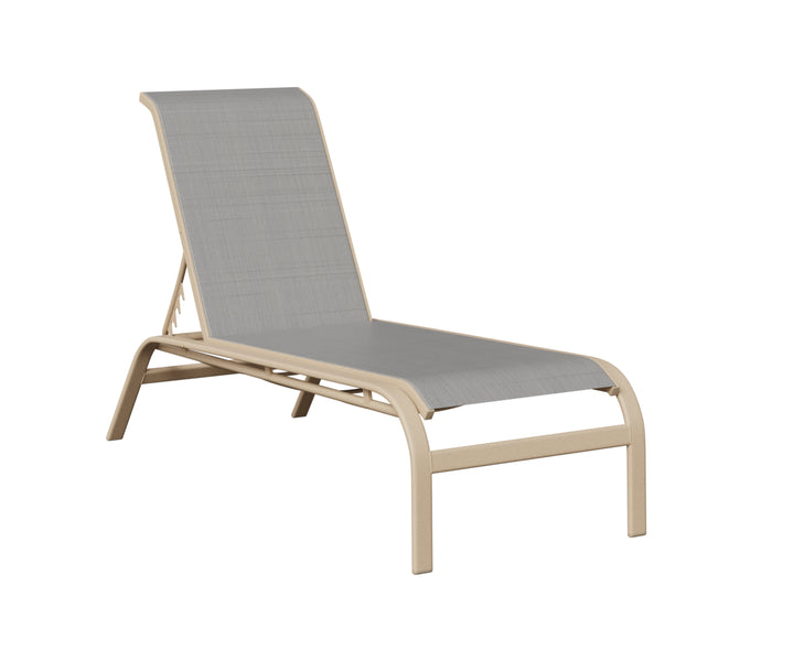 Murphy Sling Chaise Lounge Without Arms