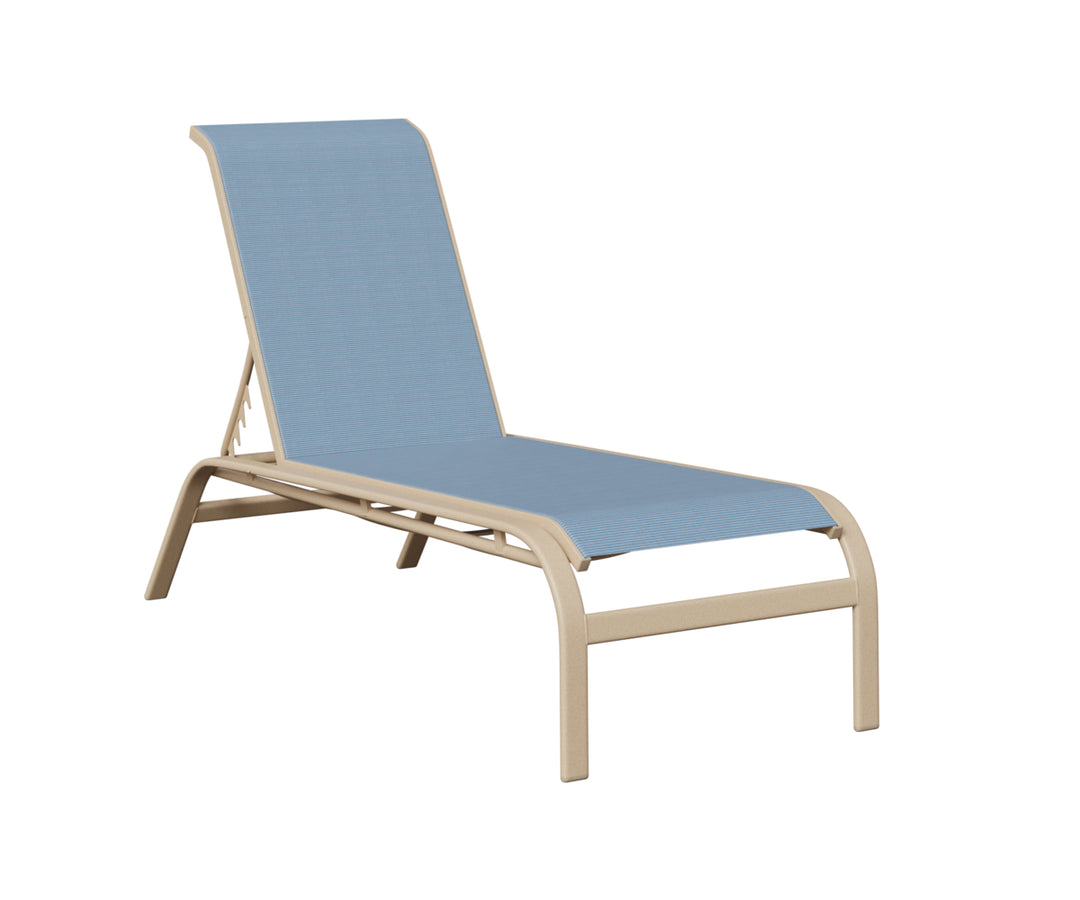 Murphy Sling Chaise Lounge Without Arms