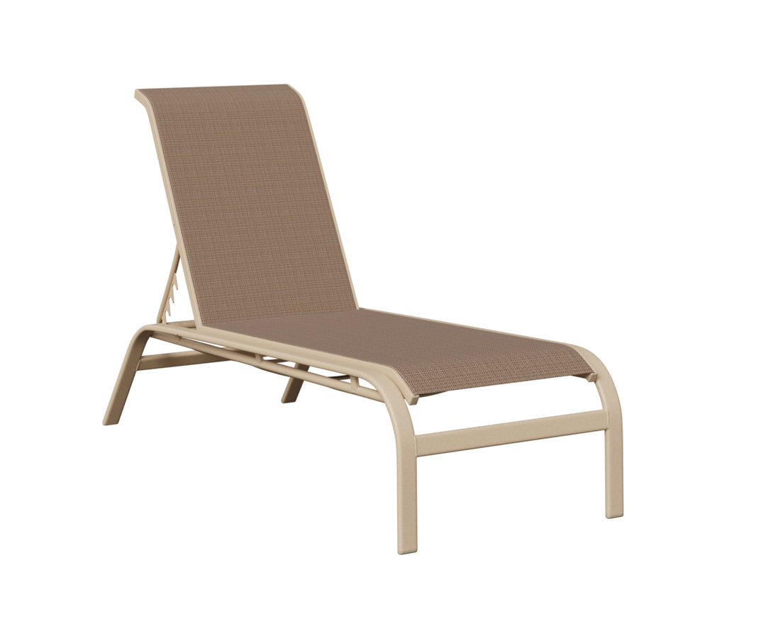 Murphy Sling Chaise Lounge Without Arms