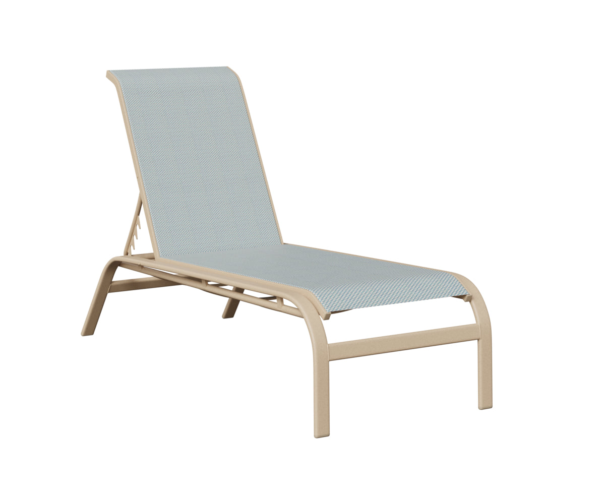 Murphy Sling Chaise Lounge Without Arms