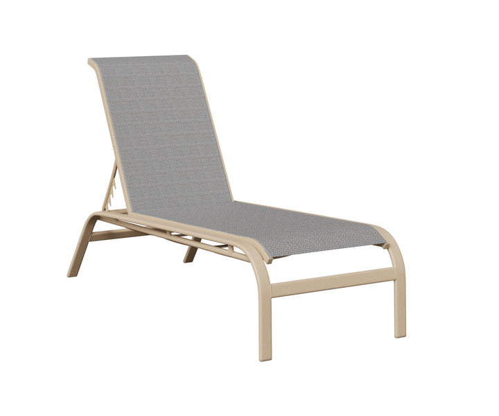 Murphy Sling Chaise Lounge Without Arms