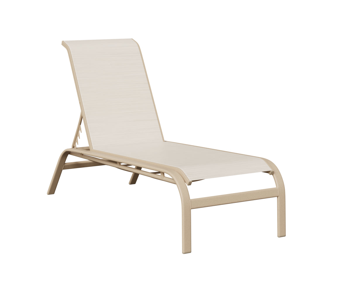 Murphy Sling Chaise Lounge Without Arms