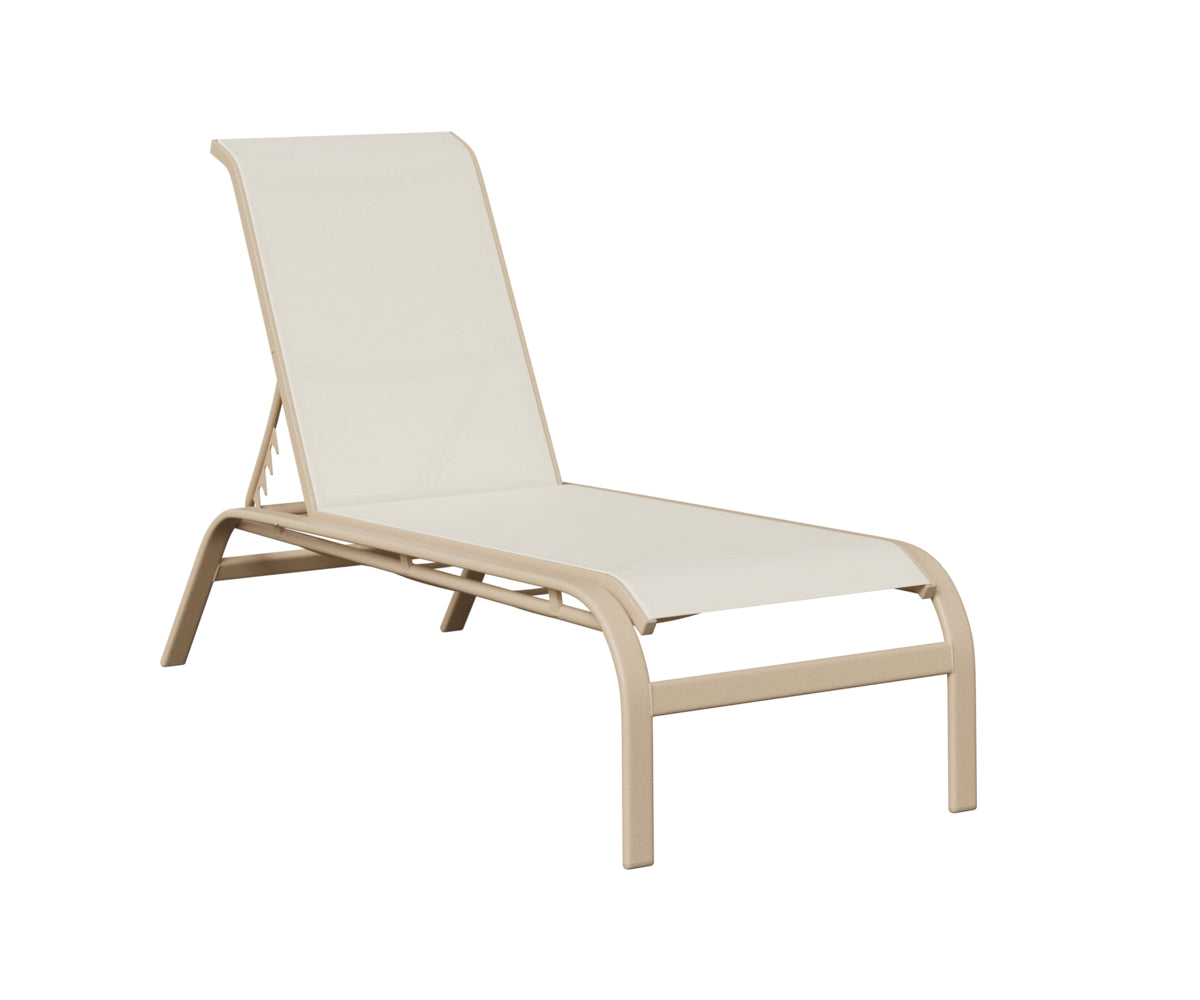 Murphy Sling Chaise Lounge Without Arms