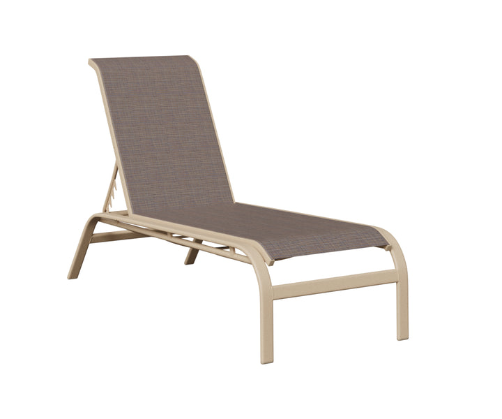 Murphy Sling Chaise Lounge Without Arms