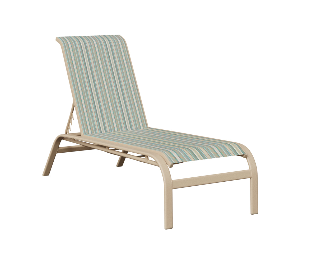 Murphy Sling Chaise Lounge Without Arms