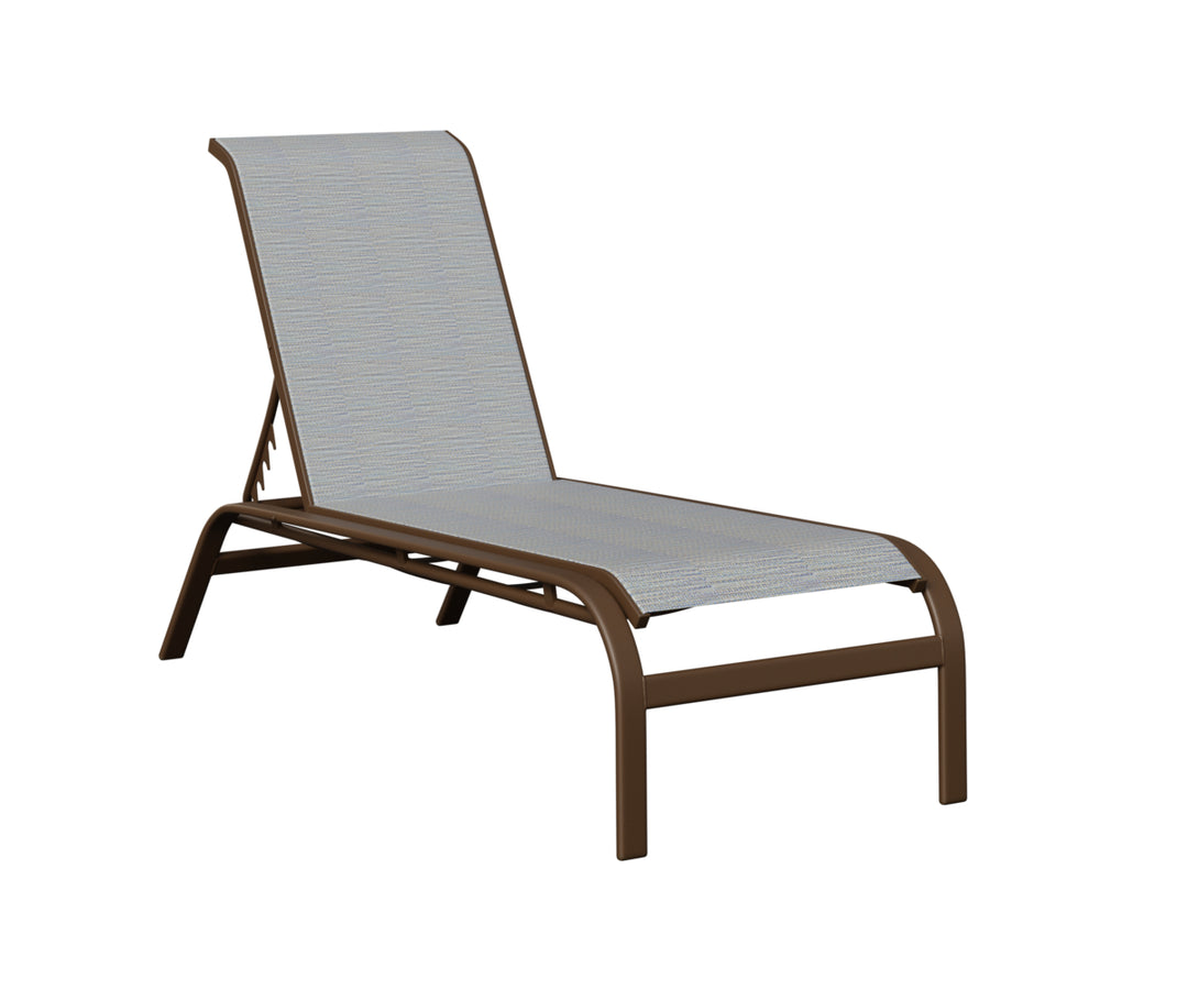 Murphy Sling Chaise Lounge Without Arms