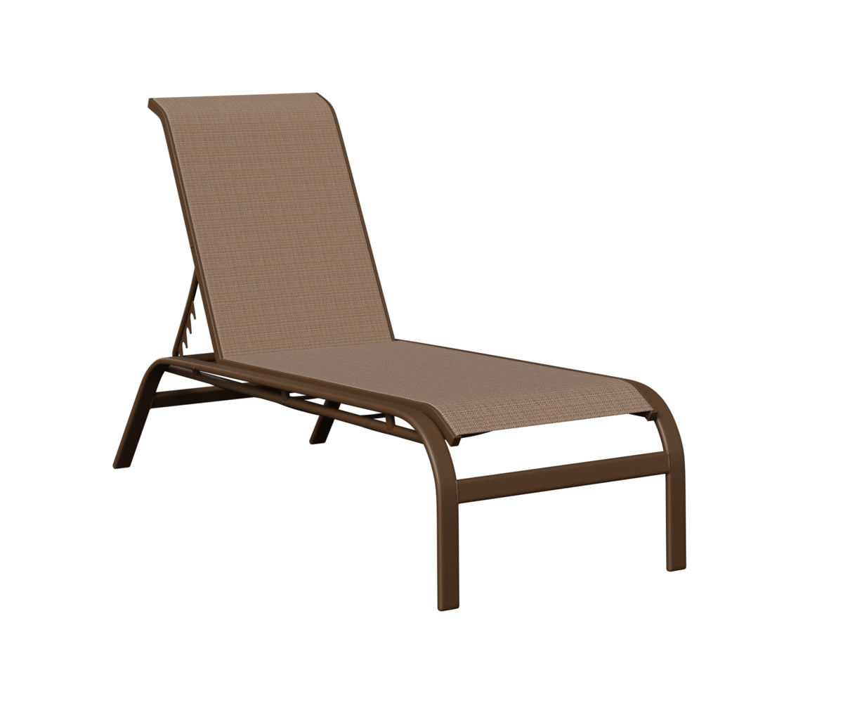 Murphy Sling Chaise Lounge Without Arms