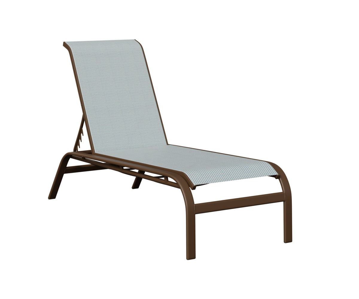 Murphy Sling Chaise Lounge Without Arms