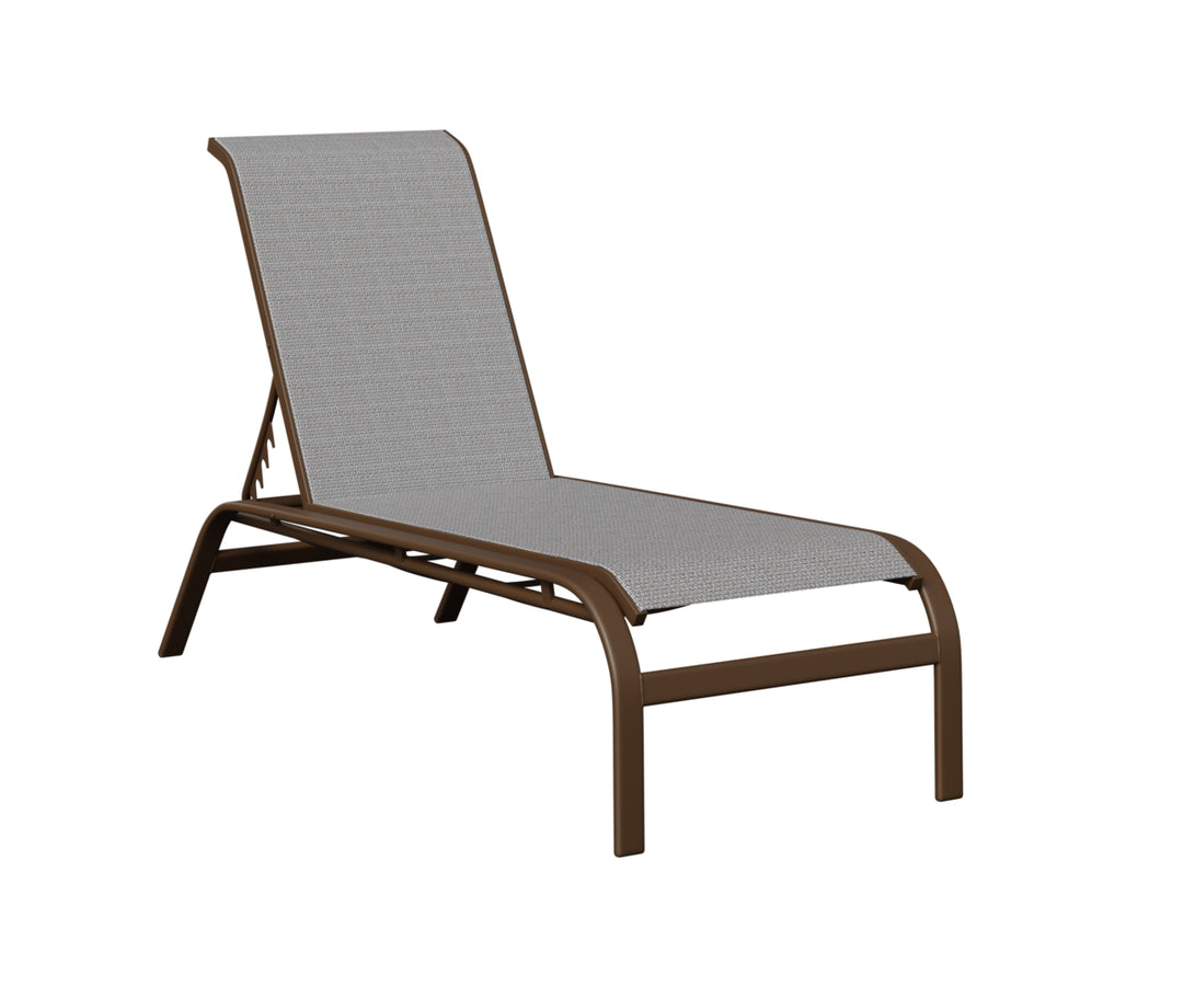 Murphy Sling Chaise Lounge Without Arms