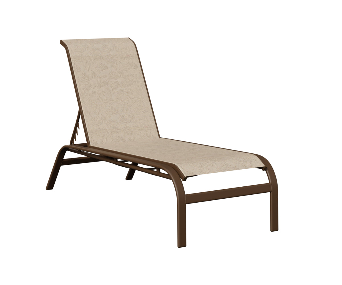 Murphy Sling Chaise Lounge Without Arms
