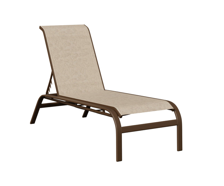 Murphy Sling Chaise Lounge Without Arms