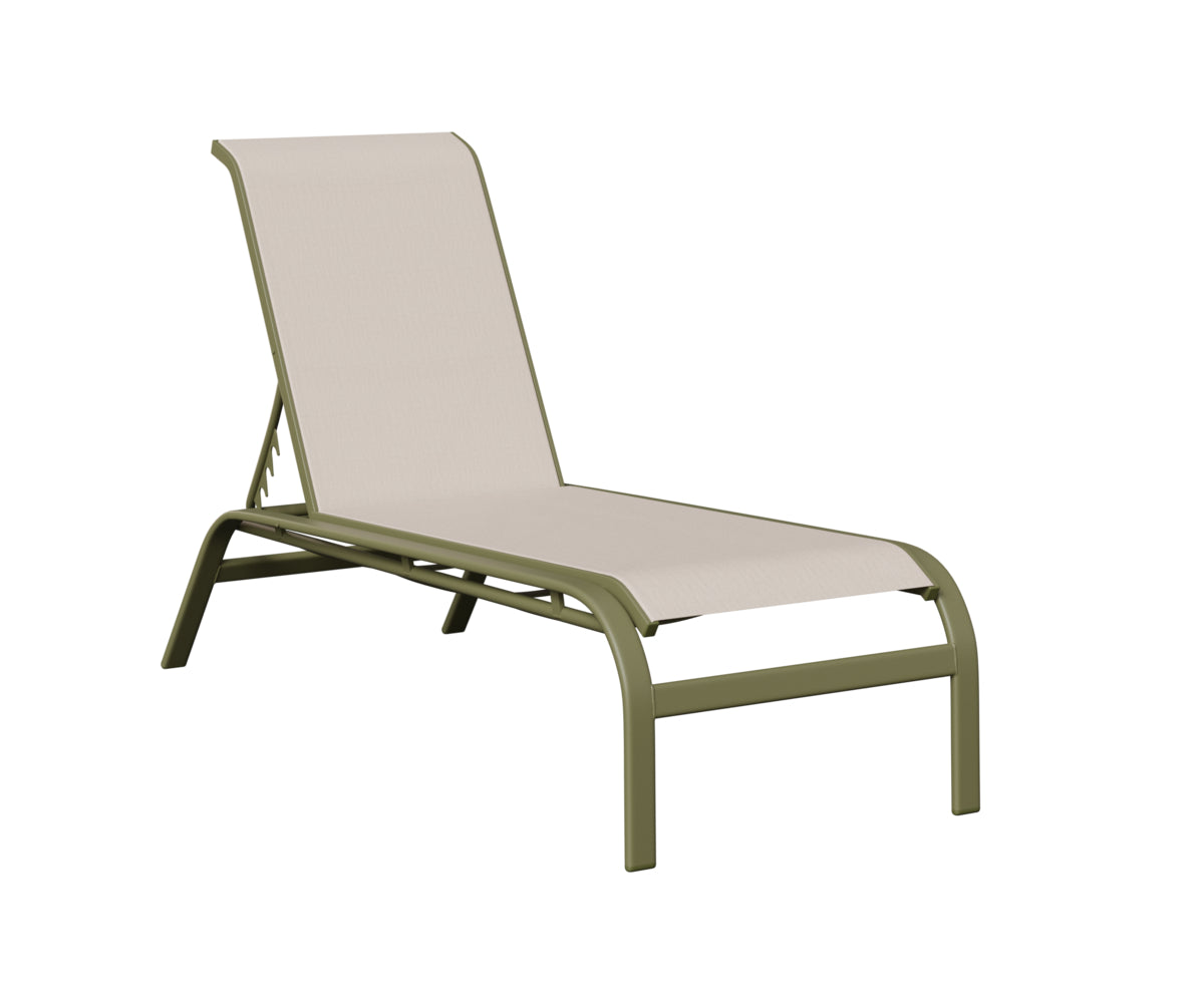 Murphy Sling Chaise Lounge Without Arms