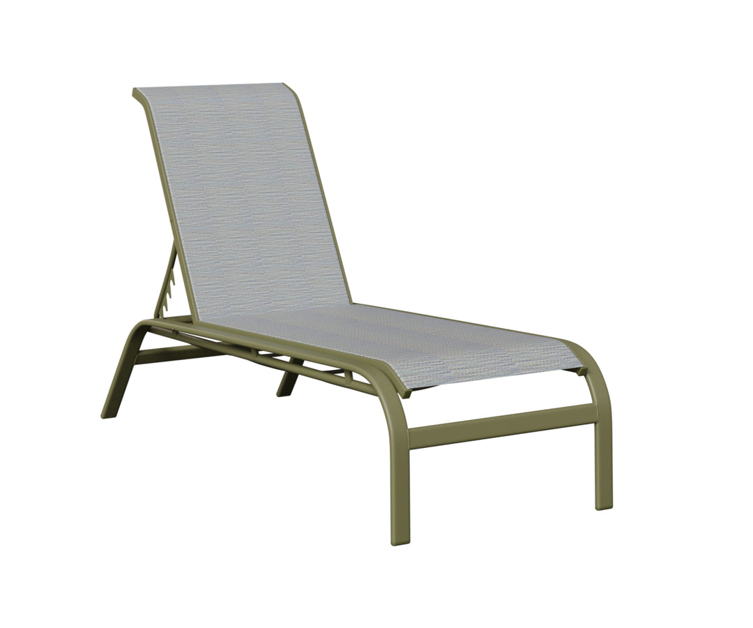Murphy Sling Chaise Lounge Without Arms