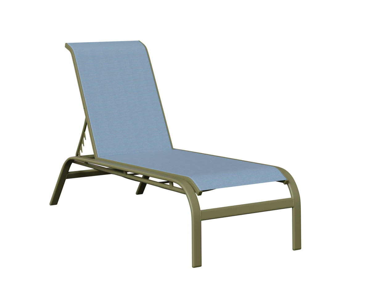 Murphy Sling Chaise Lounge Without Arms