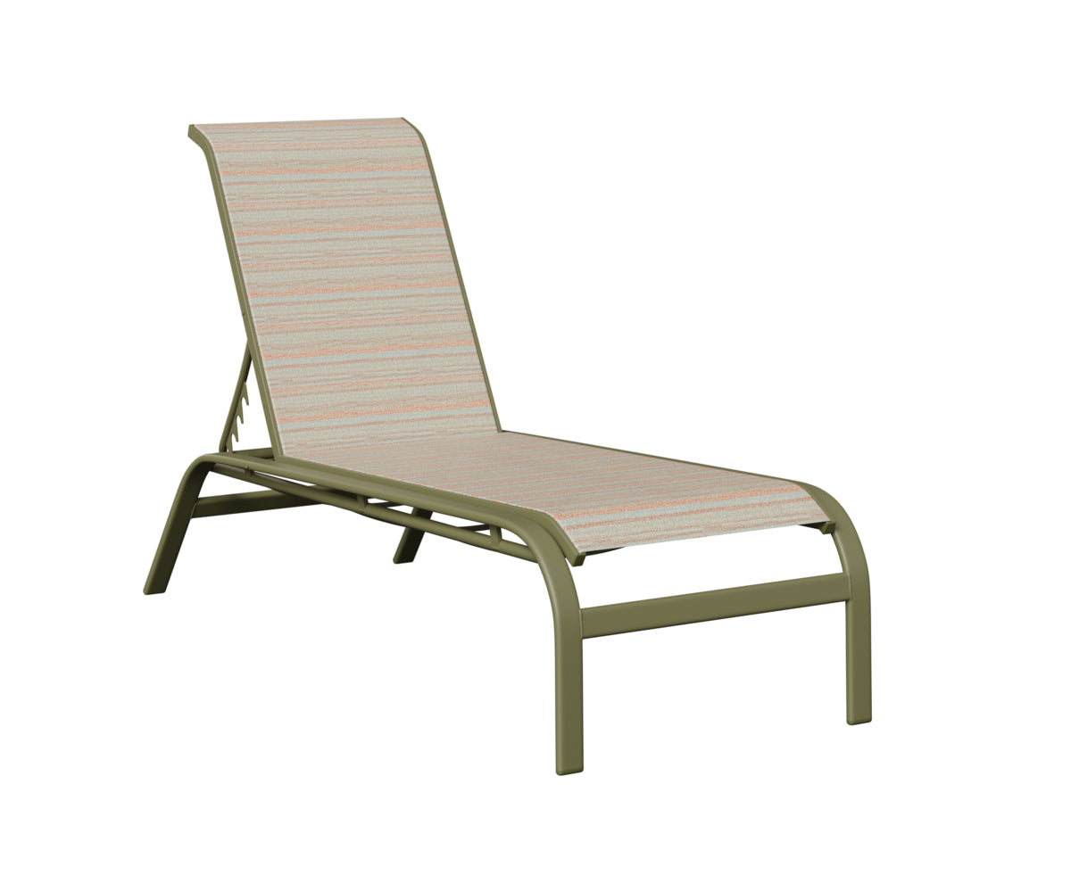 Murphy Sling Chaise Lounge Without Arms