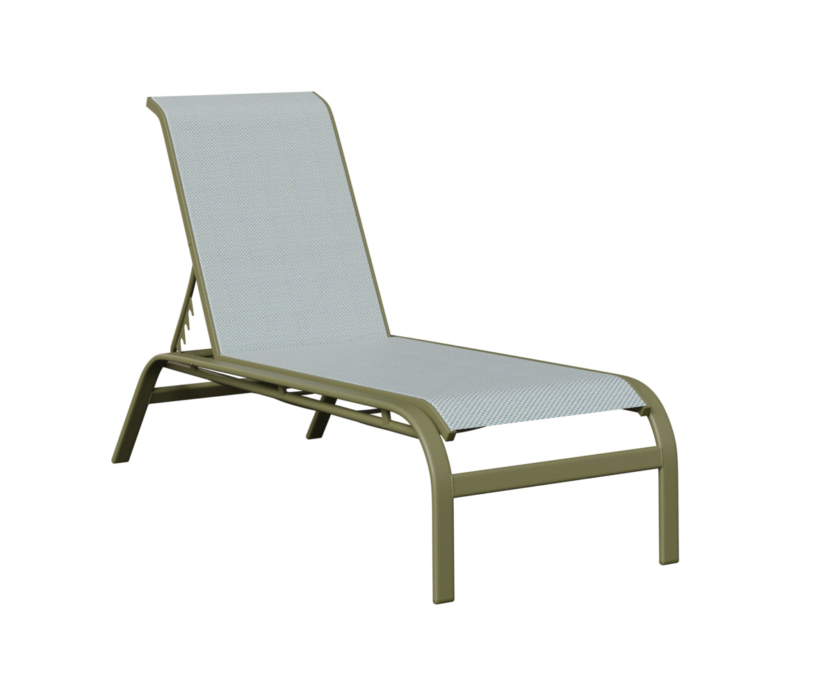 Murphy Sling Chaise Lounge Without Arms