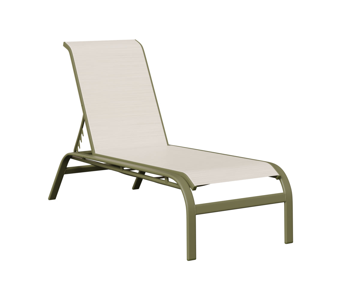 Murphy Sling Chaise Lounge Without Arms