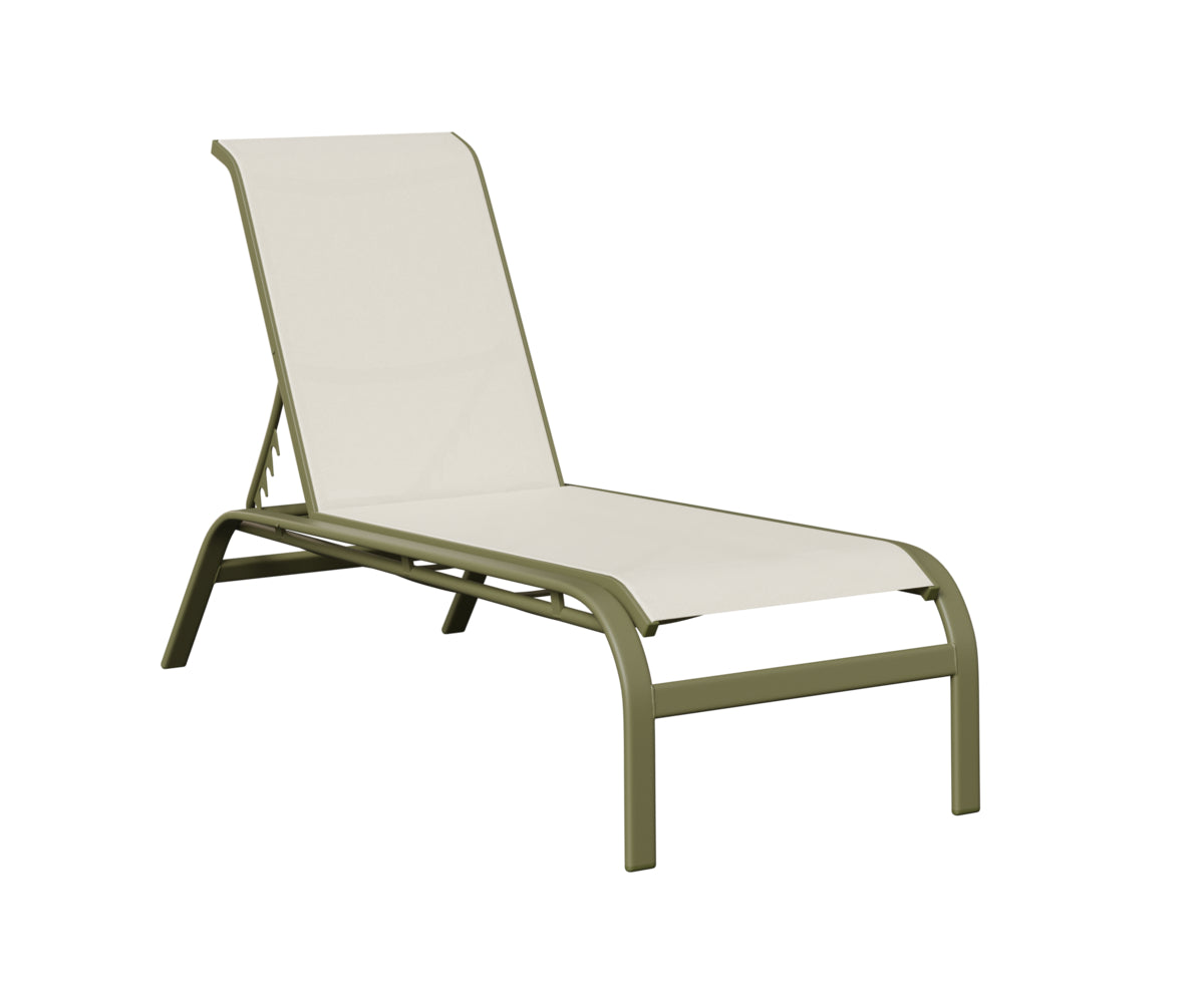 Murphy Sling Chaise Lounge Without Arms